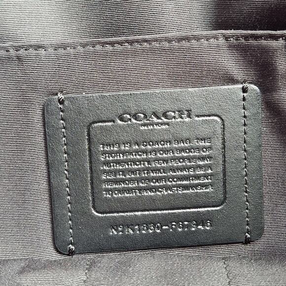 Coach signature flap messenger crossbody bag camouflage colorful large size - Picture 6 of 12